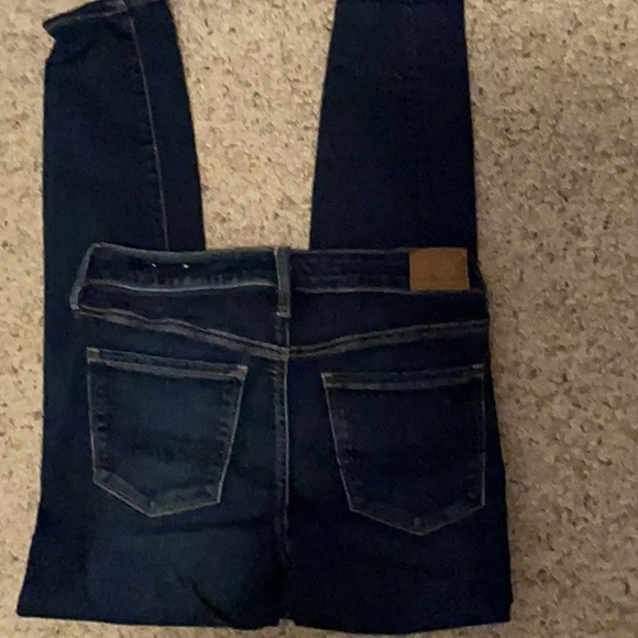 American Eagle Outfitters Blue Jeggings  Jeans Stretch Fit - Picture 3 of 5